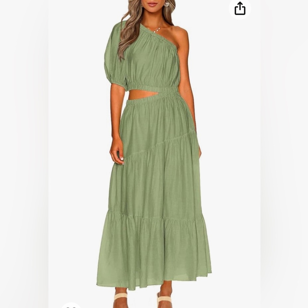 BTFBM Boho one shoulder cut out maxi. Women’s size Medium